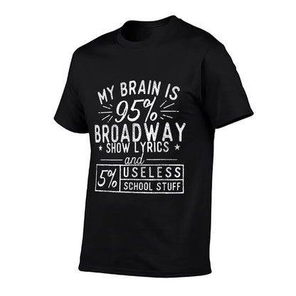 My Brain Is 95 Broadway Lyrics - Actor Theatre Musical  Wrinkle-resistant T-Shirt