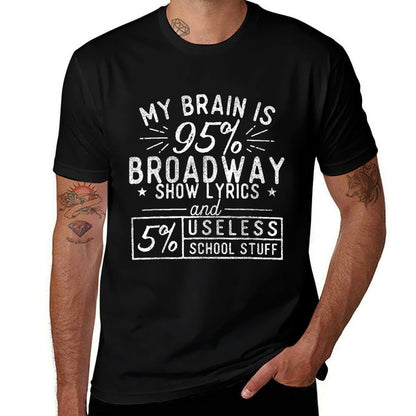 My Brain Is 95 Broadway Lyrics - Actor Theatre Musical  Wrinkle-resistant T-Shirt
