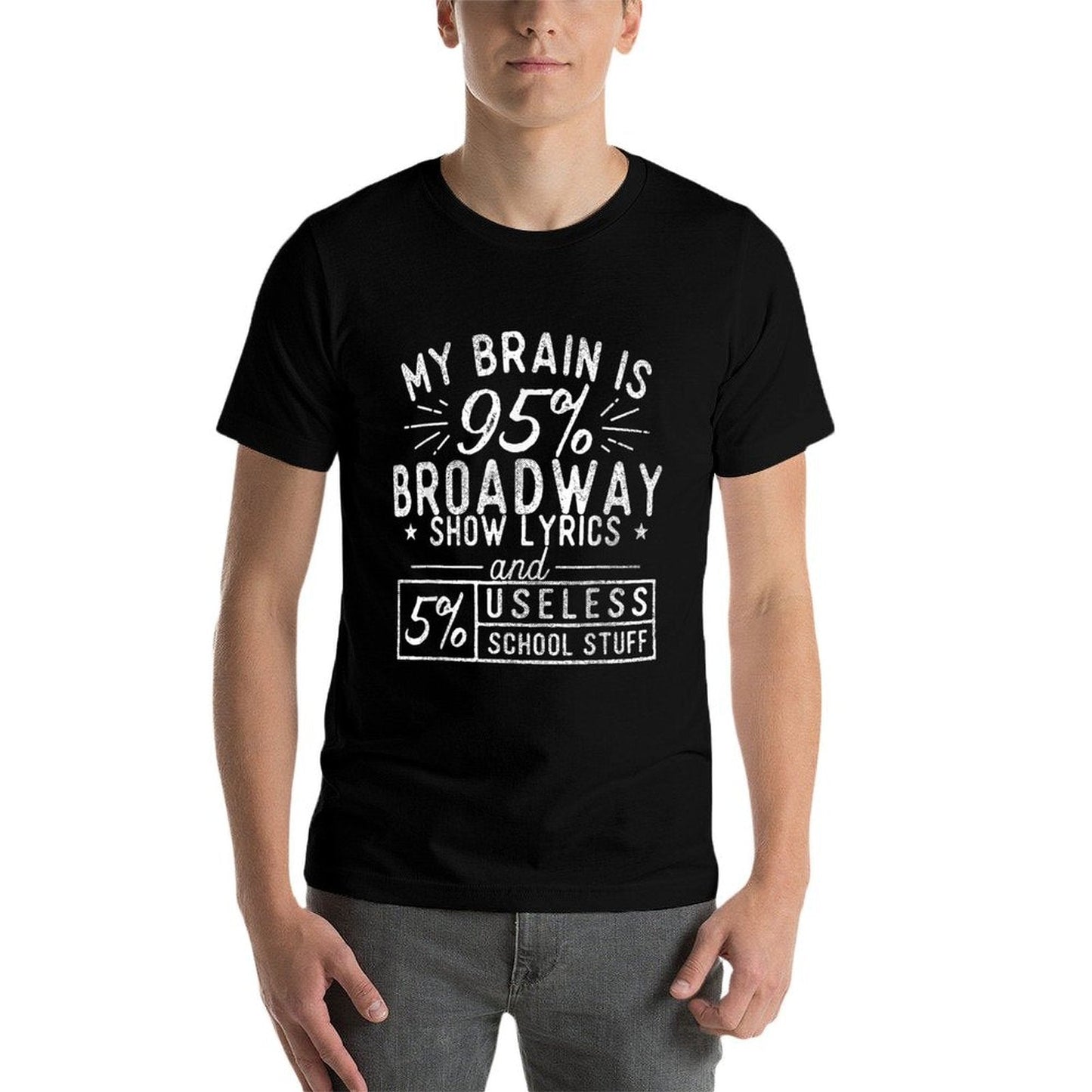 My Brain Is 95 Broadway Lyrics - Actor Theatre Musical  Wrinkle-resistant T-Shirt