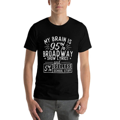 My Brain Is 95 Broadway Lyrics - Actor Theatre Musical  Wrinkle-resistant T-Shirt
