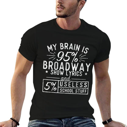 My Brain Is 95 Broadway Lyrics - Actor Theatre Musical  Wrinkle-resistant T-Shirt