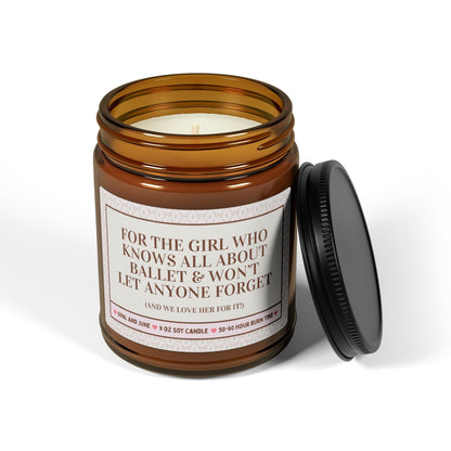 For the Girl Who Knows All About Ballet Candle